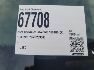 2021 Chevrolet Silverado 3500 HD Chassis Cab Work Truck