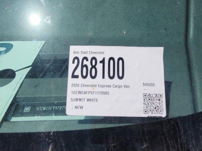2026 Chevrolet Express Cargo WT