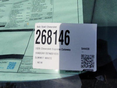 2026 Chevrolet Express Cutaway 3500 1WT