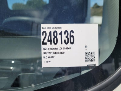 2024 Chevrolet Low Cab Forward 5500 XG 2WD Reg Cab 176"