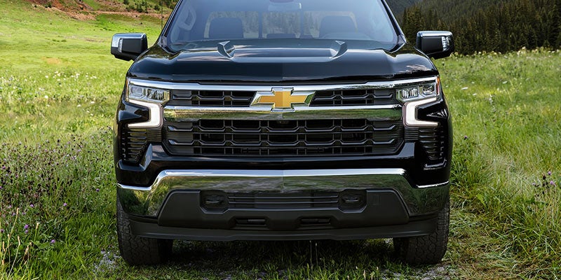 Black 2022 Chevrolet Silverado grille