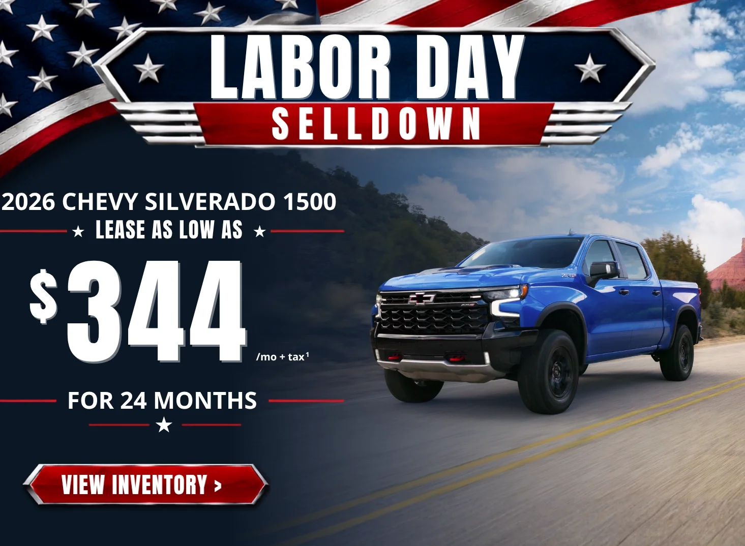 $344 Lease offer - Chevy Silverado 1500