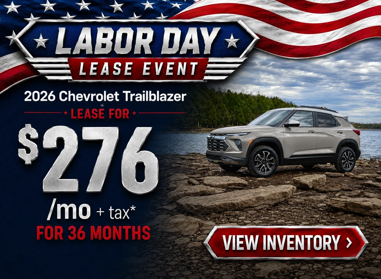 Trailblazer Lease $276 per month 