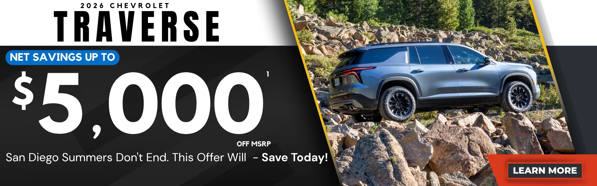 Save $5,000 on Traverse