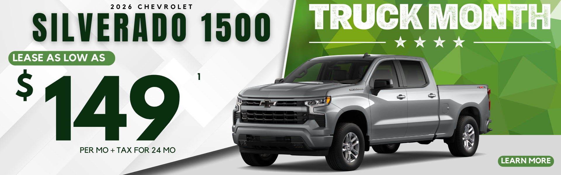 March Silverado Lease $149 for 24 months